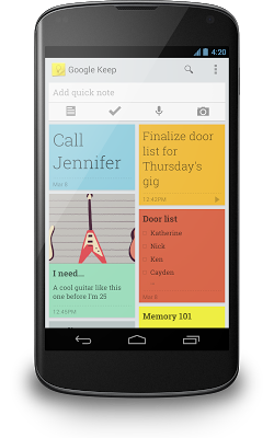 Google Keep na Nexusu